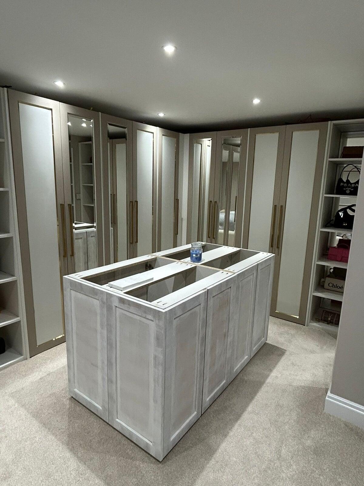 Fitted Wardrobes and Island Storage